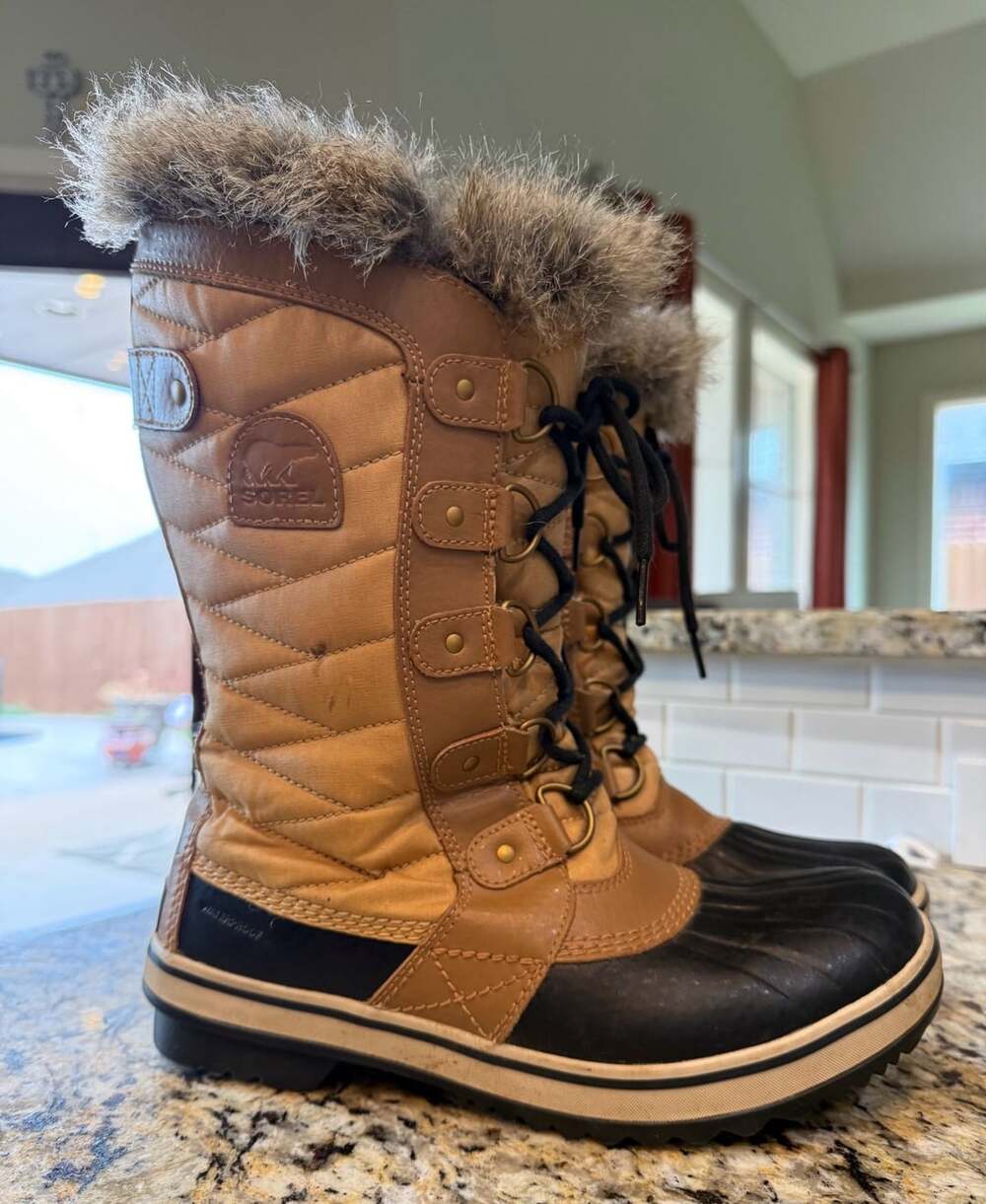 Sorel Tofino II Waterproof Faux Fur Winter Boots Brown